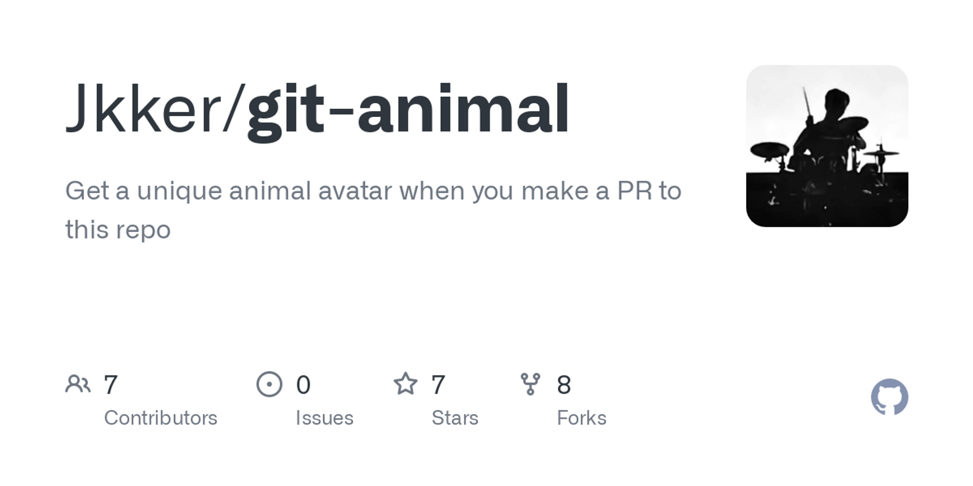 GitHub - Jkker/git-animal: Get a unique animal avatar when you make a PR to this repo